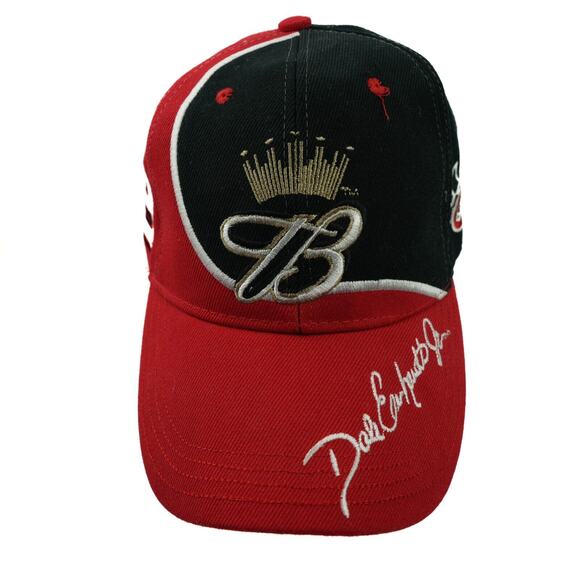 Vintage Dale Earnhardt Jr #8 Budweiser Hat Nascar Pit Cap Beer Strapback Y2K - Picture 1 of 7